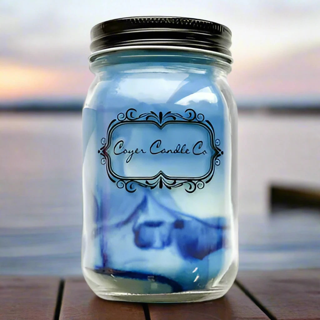 16 oz Candles mason jar - coastal scented candles