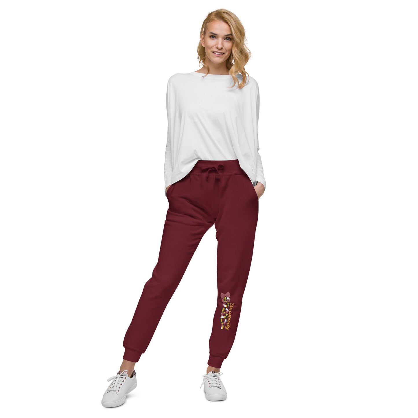 Salisbury University Maroon & Gold Sweatpants w/bow