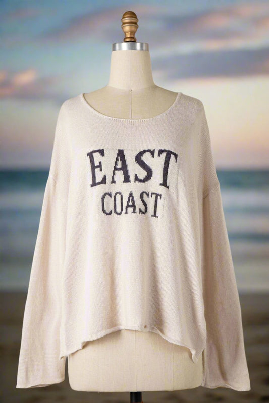 East Coast Light Weight Saying Sweater