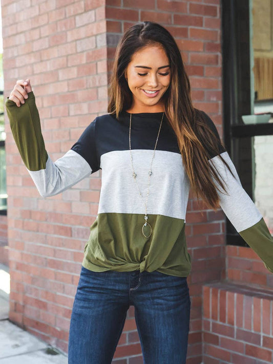 Ryleigh Fall  twist Top