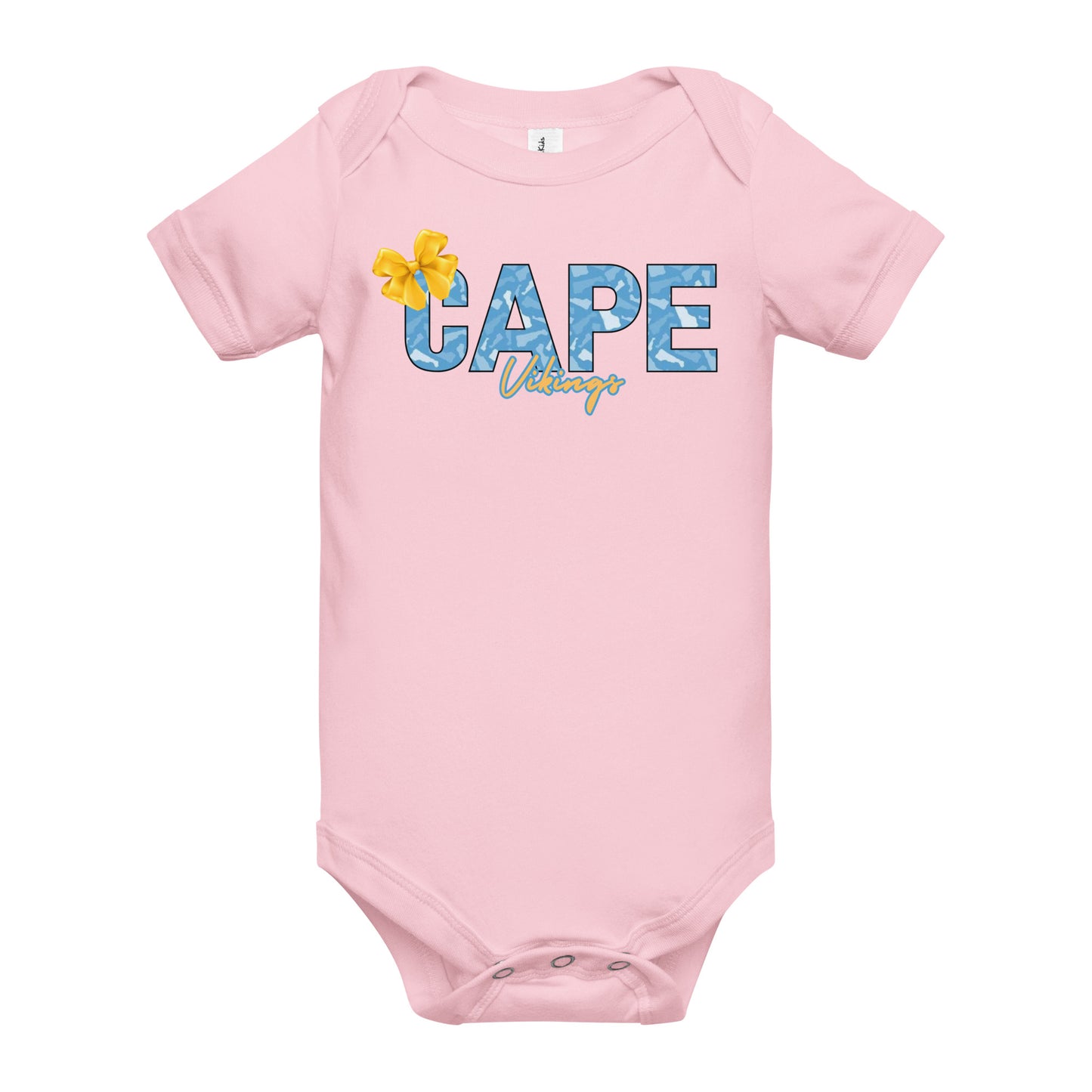 Youth Cape Henlopen Vikings with Bow β Exclusive Delaware Camo Letters ππ