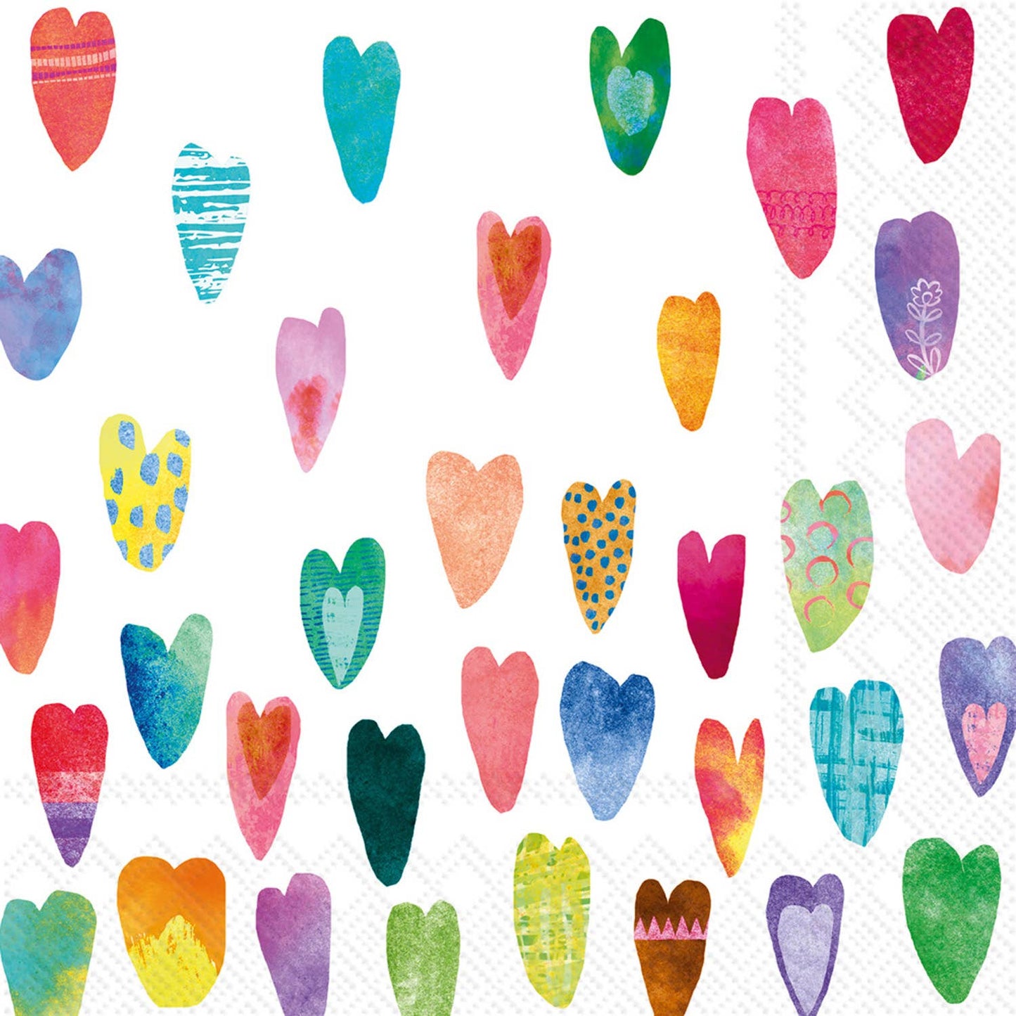 Heart Pattern Cocktail Napkin