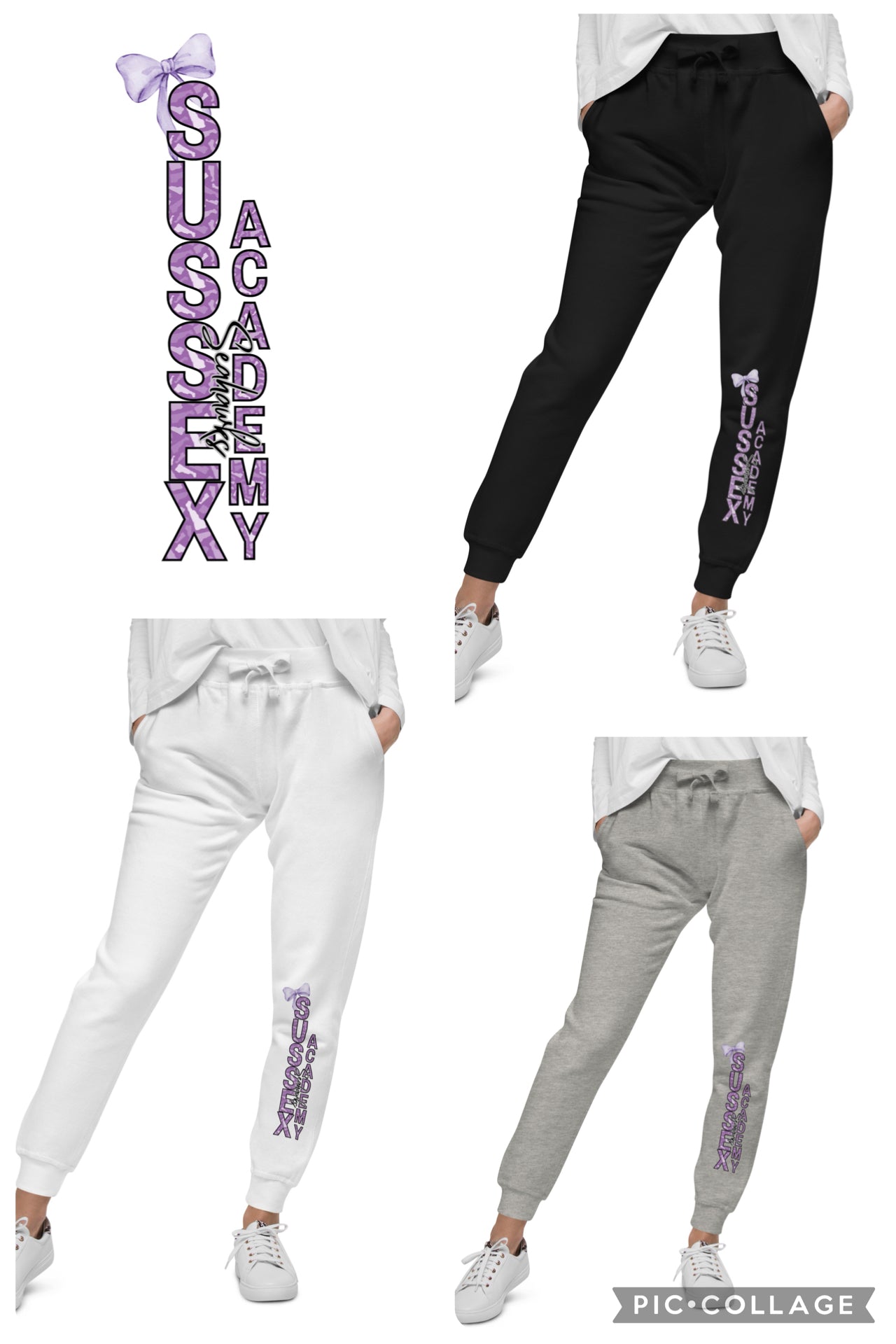 Sussex Academy Seahawks Sweatpants w/Bow