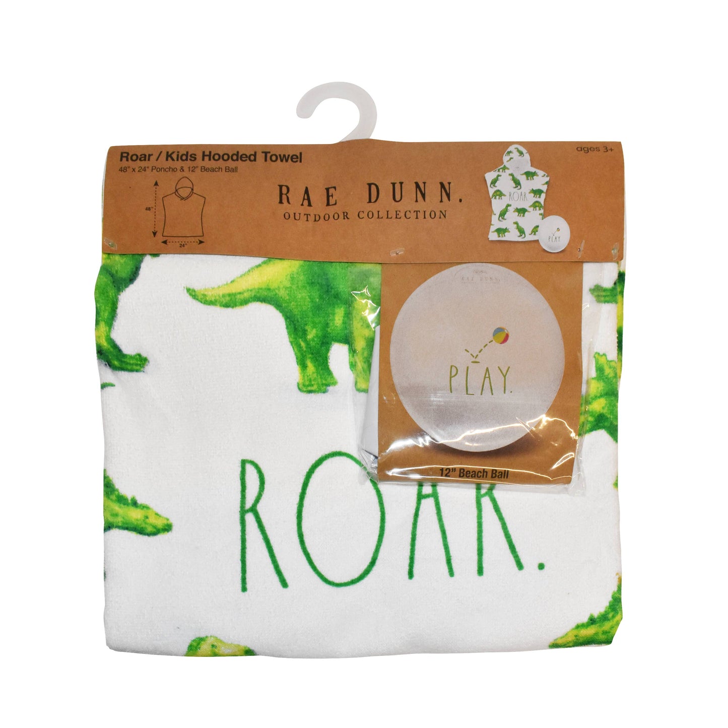 Cute Rae Dunn Hooded Towel & Beach Ball - Kids