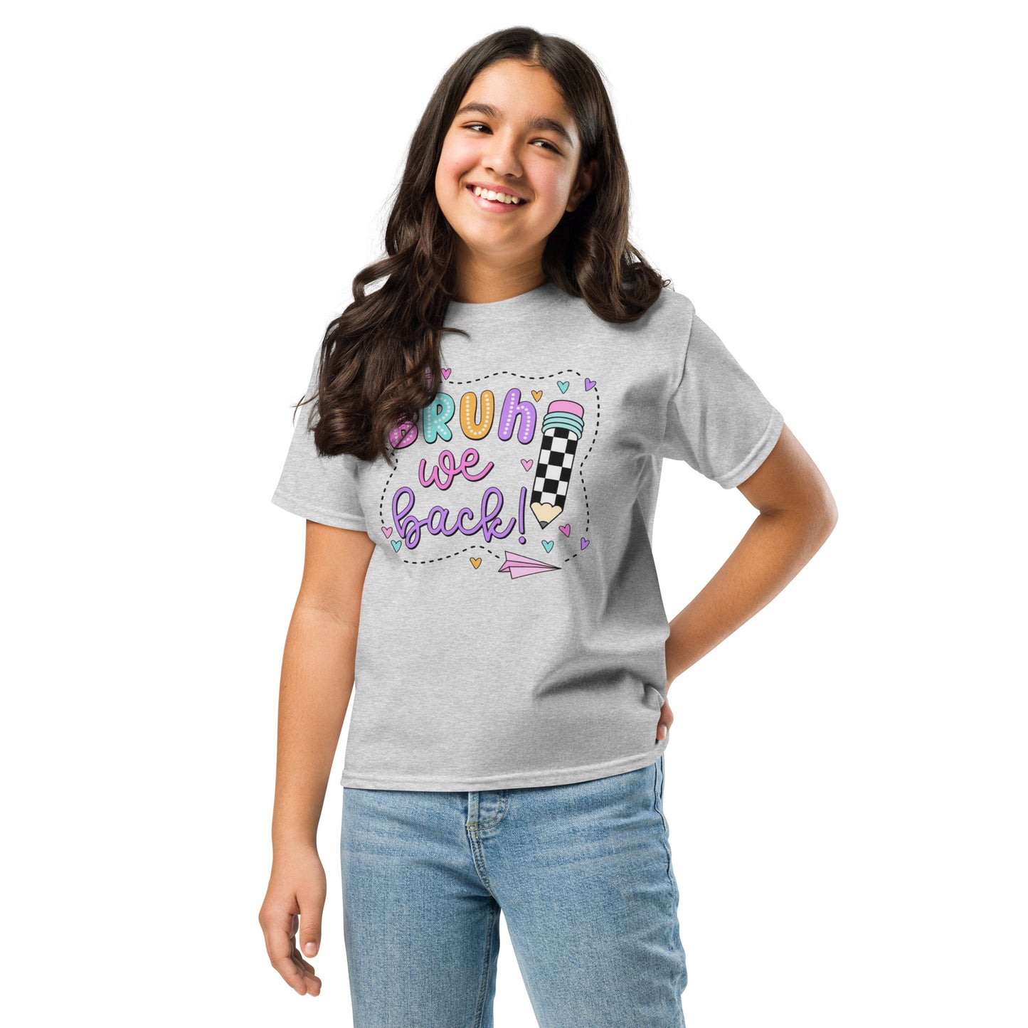 Bruh we back – Back to school Youth T-Shirt