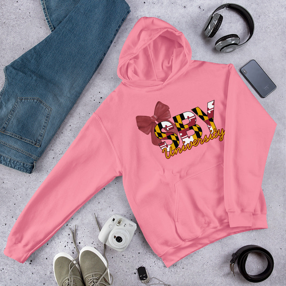 Salisbury University Maroon & Gold Hoodie w/Bow