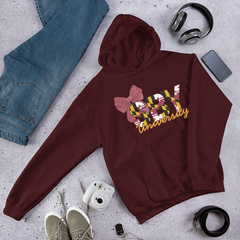 Salisbury University Maroon & Gold Hoodie w/Bow