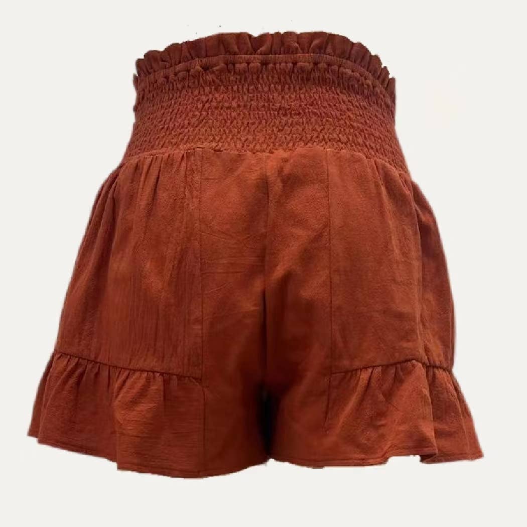 High waisted tie Flowy Shorts