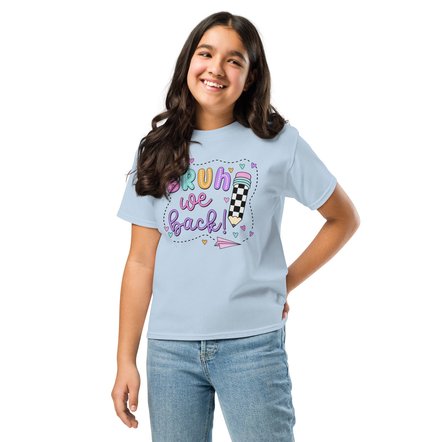Bruh we back – Back to school Youth T-Shirt
