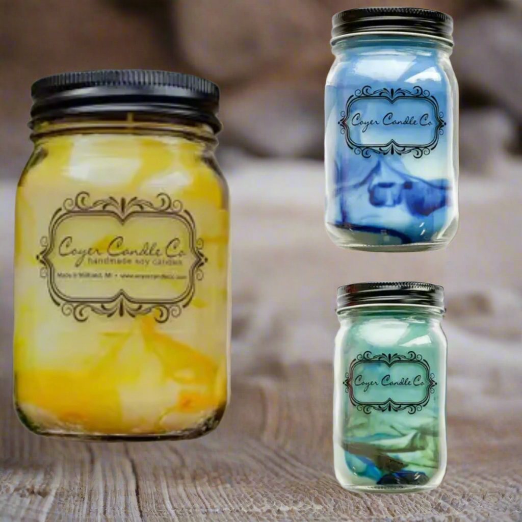 16 oz Candles mason jar - coastal scented candles