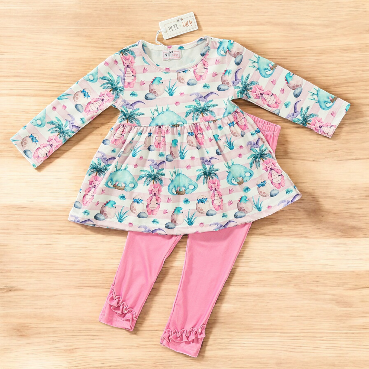 Mia Dinosaur 2 Piece Pant Set