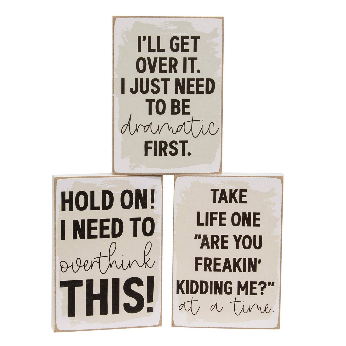 Block sign assorted Sayings