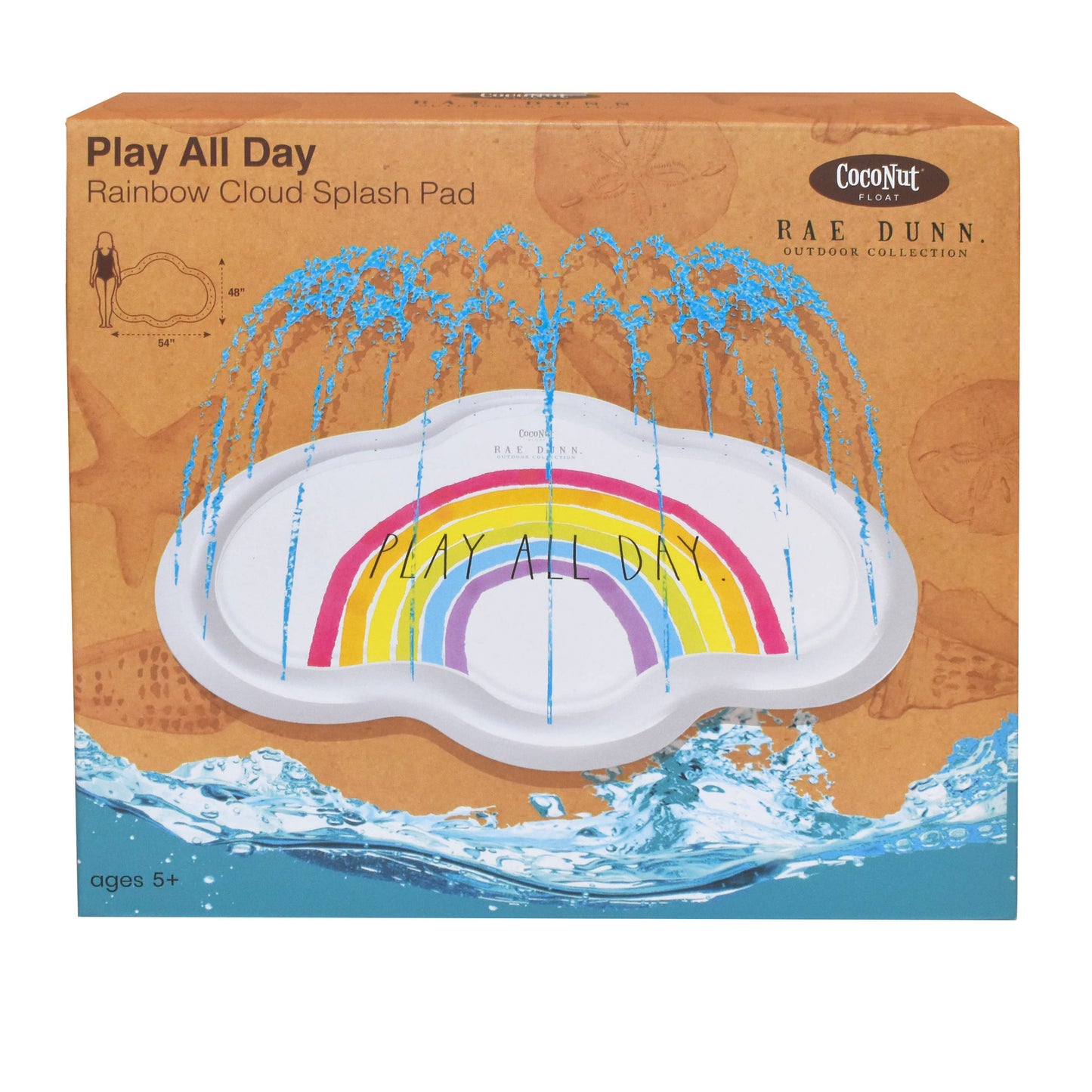 Rae Dunn Cloud Splash Pad - PLAY ALL DAY.