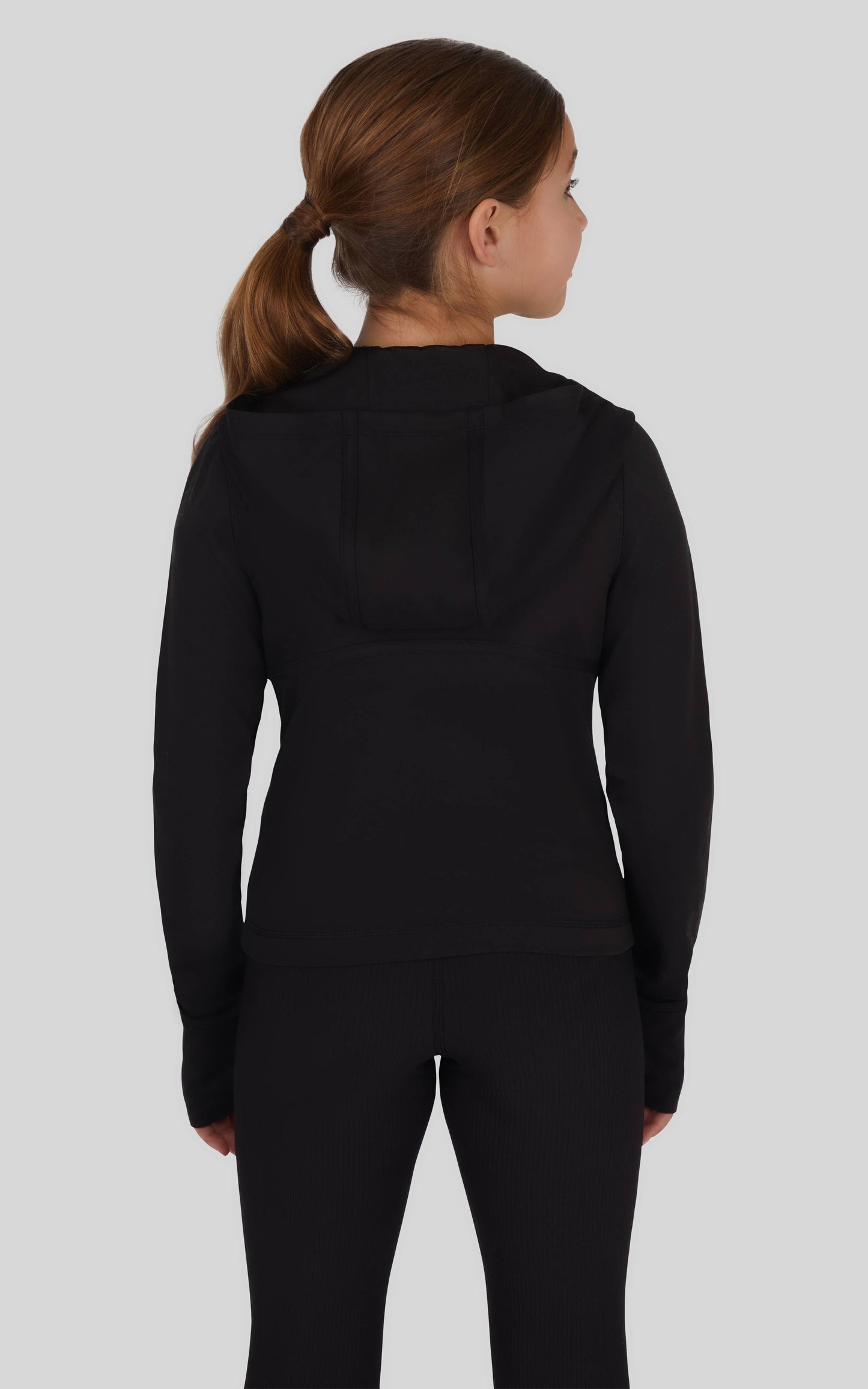 Girls Full Zip Active Jacket with Hood