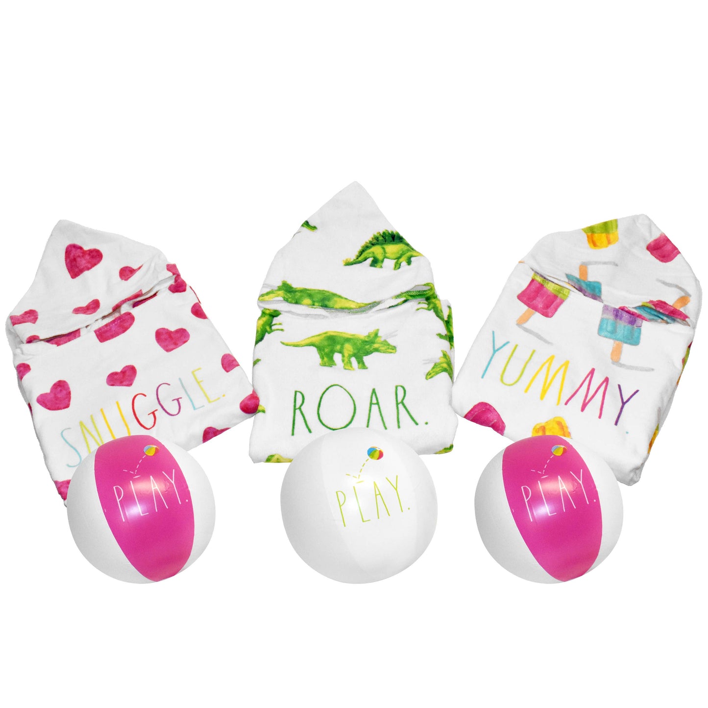 Rae Dunn Hooded Towel & Beach Ball