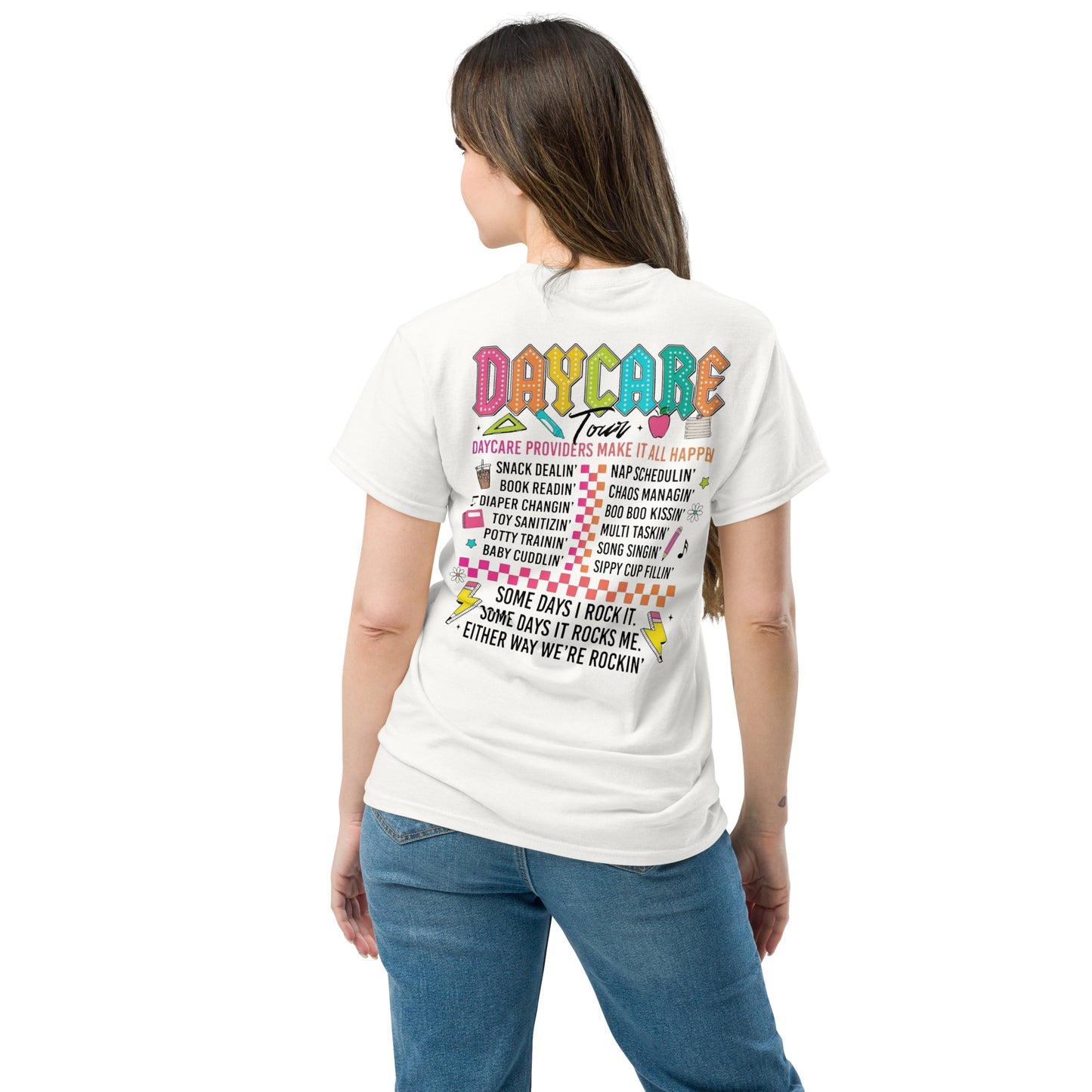 AB CD Daycare Tour T-Shirt 🎸🧸📚