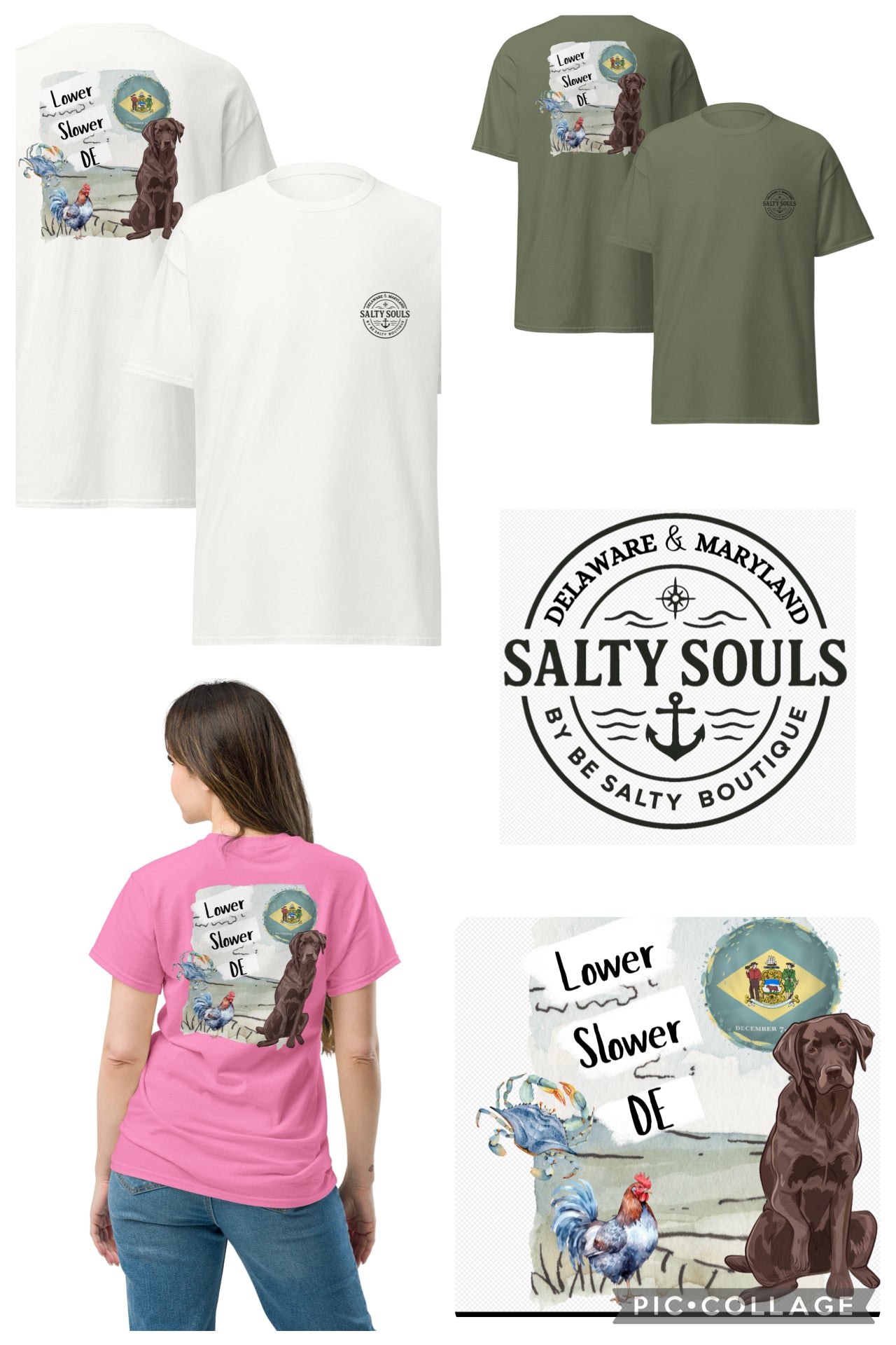 Lower Slower DE – Limited Edition Salty Souls Tee