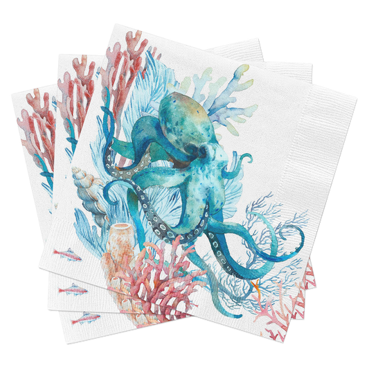 Octopus Cocktail Napkins