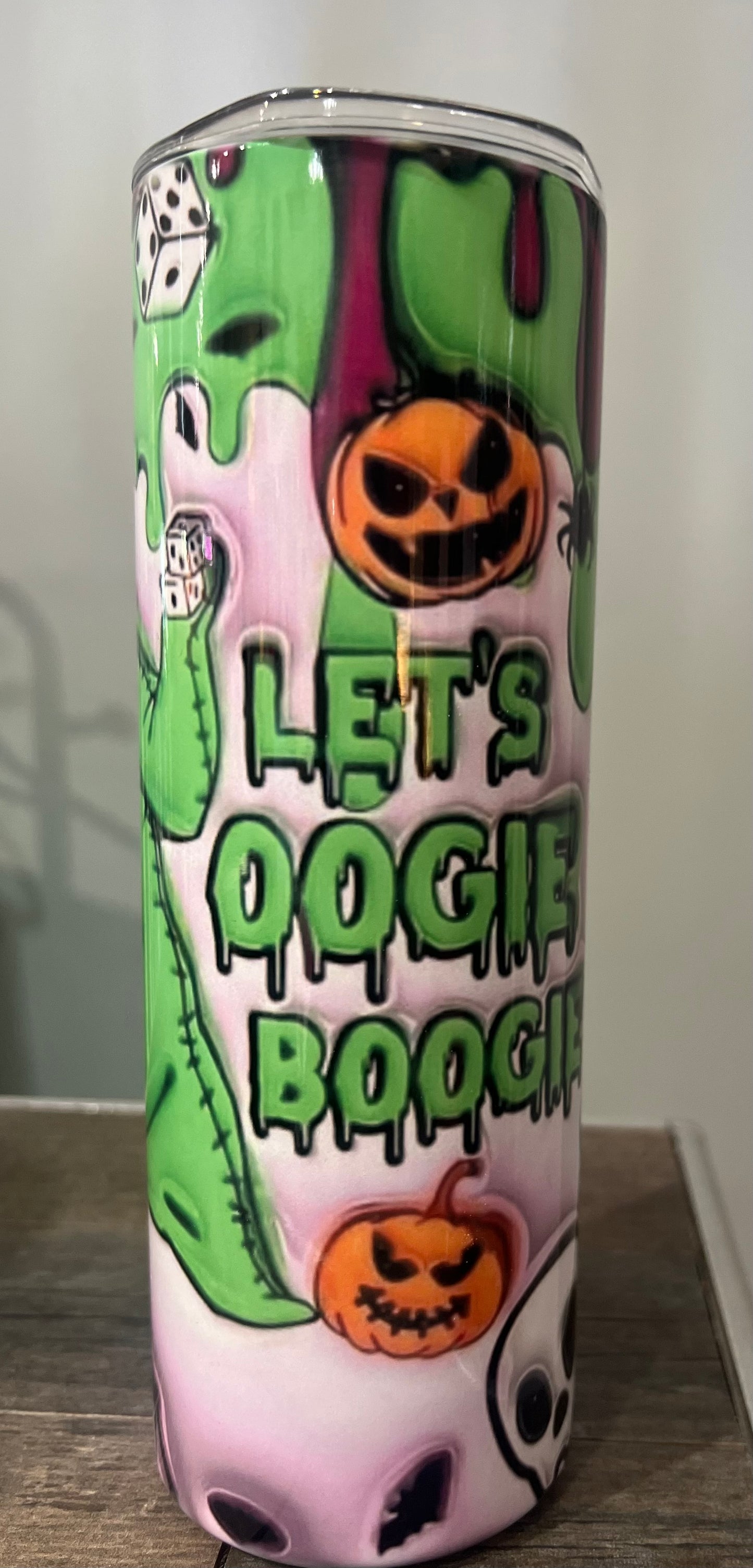 Oogie Boogie Tumbler w/ lid straw 20oz