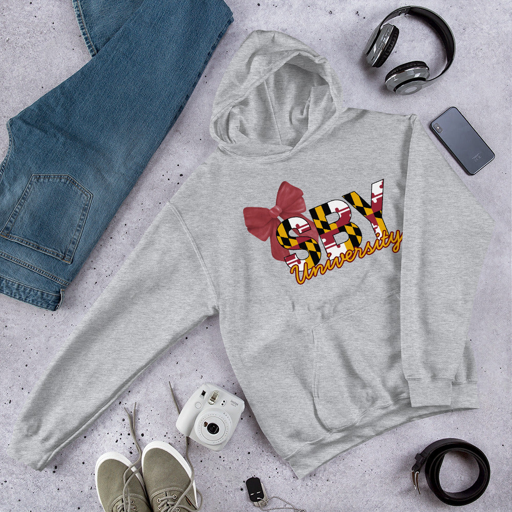 Salisbury University Maroon & Gold Hoodie w/Bow