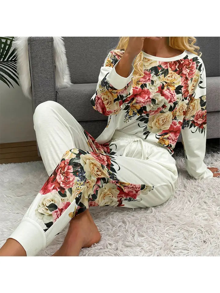 Floral jogger set