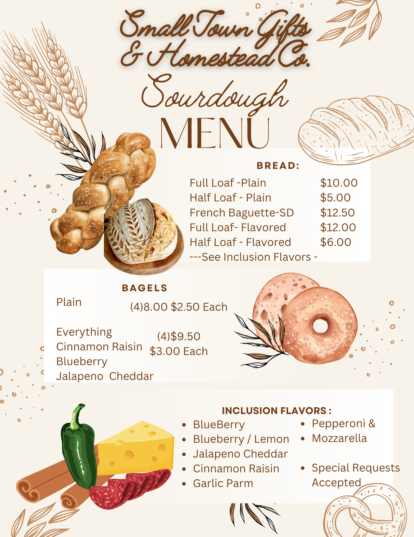 Regular Full Loaf of Sourdough Bread