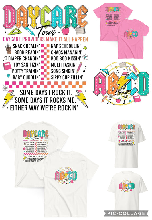 AB CD Daycare Tour T-Shirt 🎸🧸📚