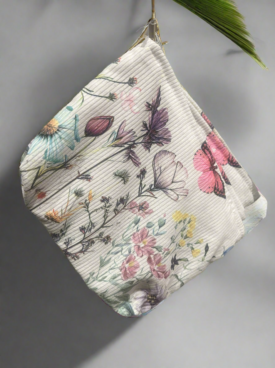 Floral butterfly bag