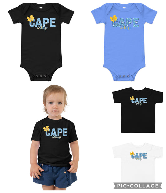 Youth Cape Henlopen Vikings with Bow – Exclusive Delaware Camo Letters 💙💛