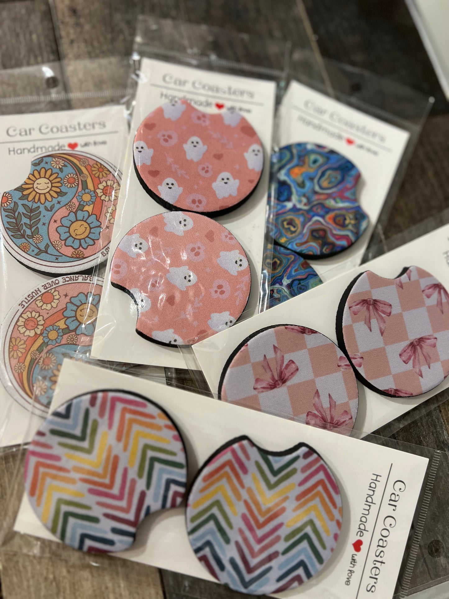 Car coaster set of 2