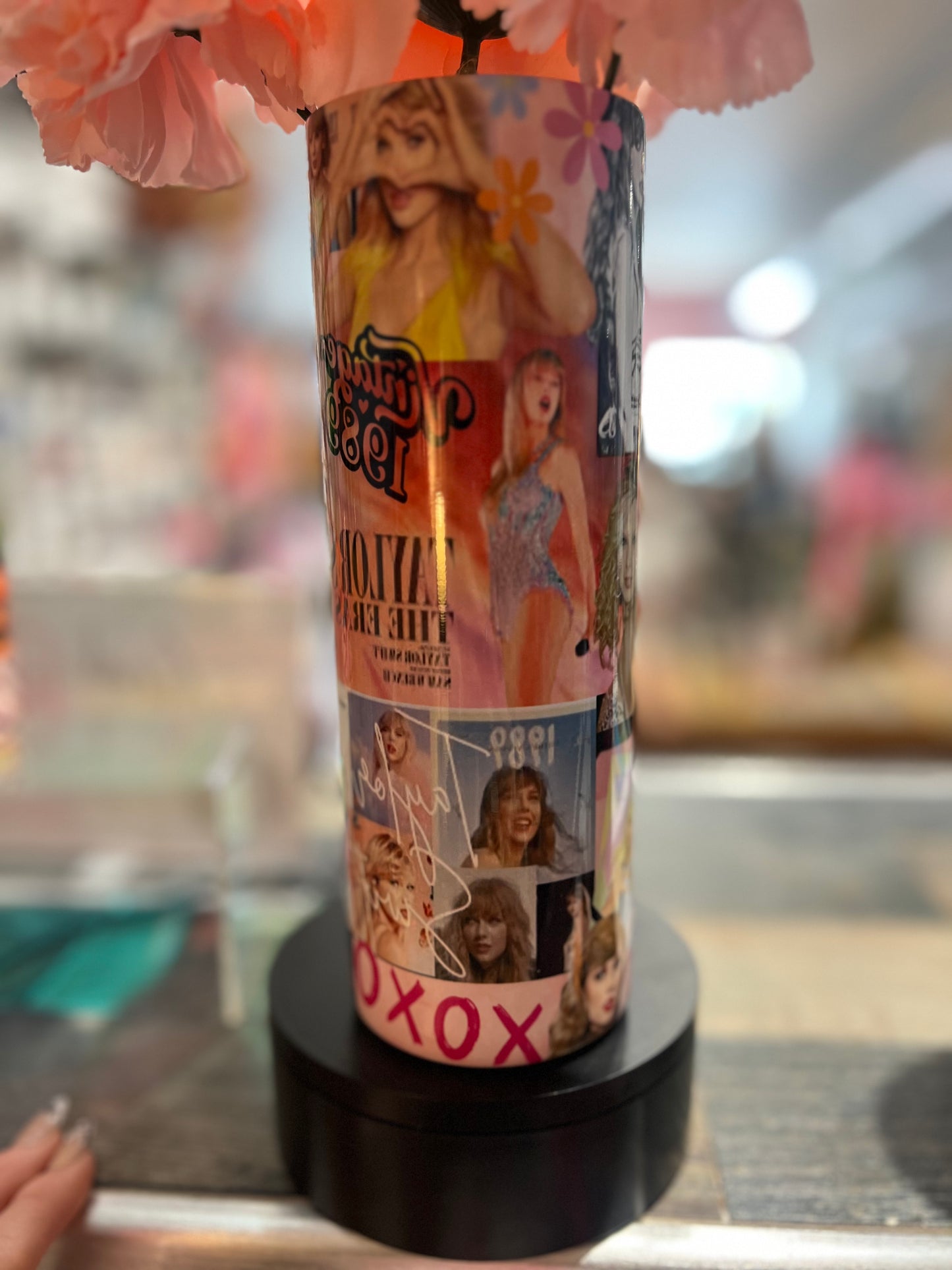 Taylor Swift Collage Tumbler w/ lid straw 20oz