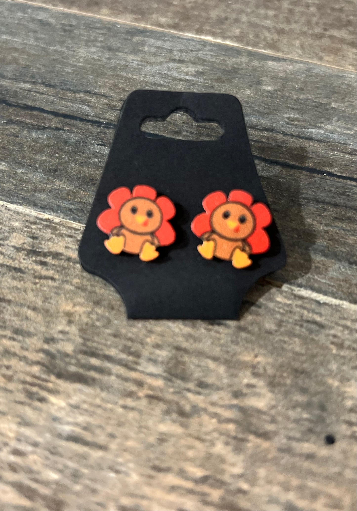 Thanksgiving / Fall - Holiday Wooden Earring Studs