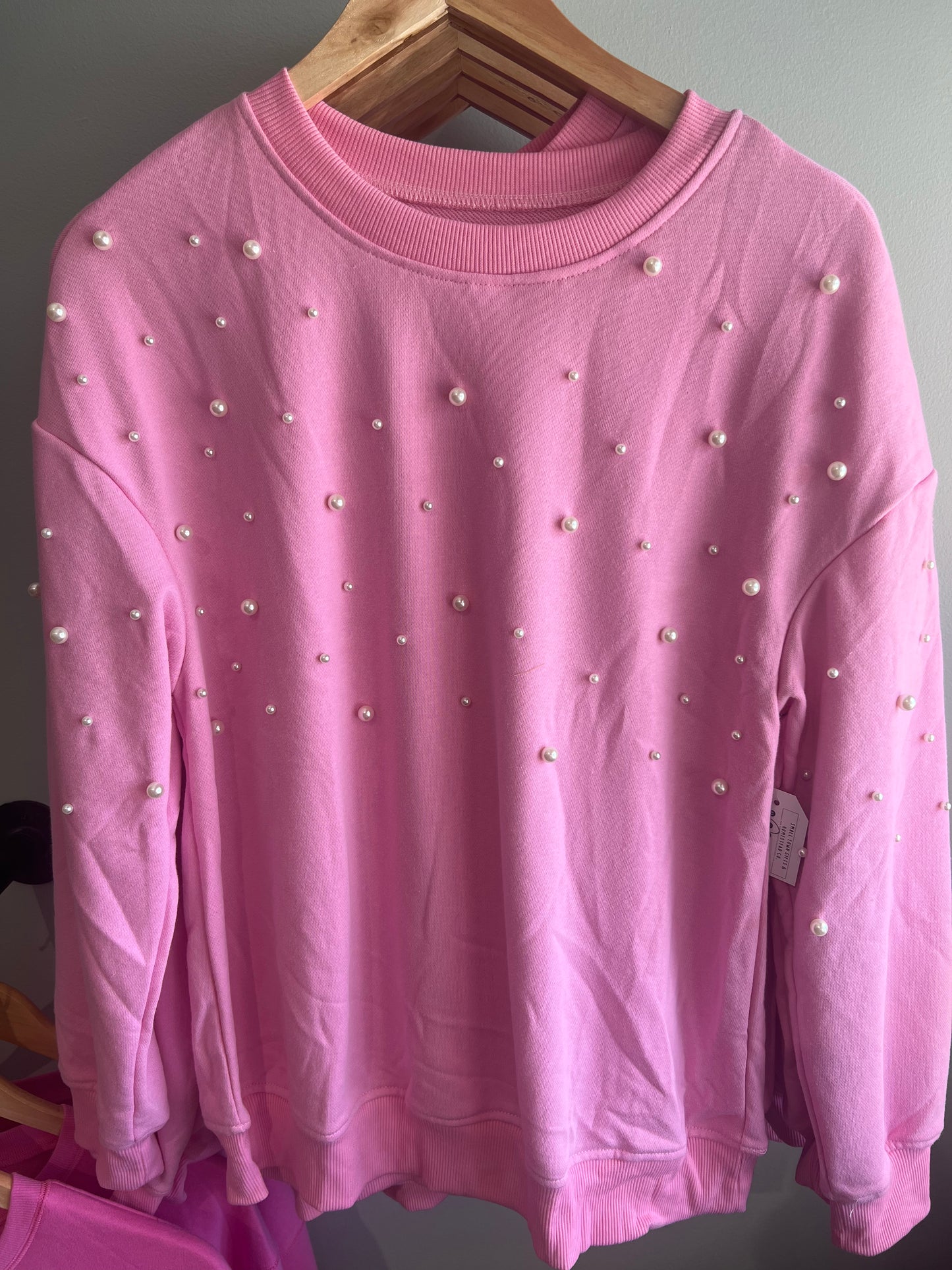 Pearl pink crew neck