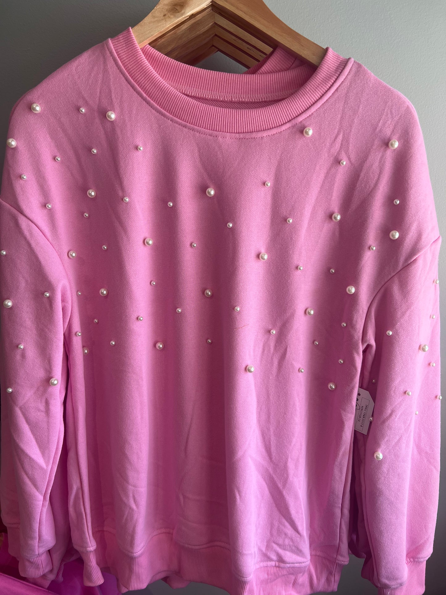 Pearl pink crew neck