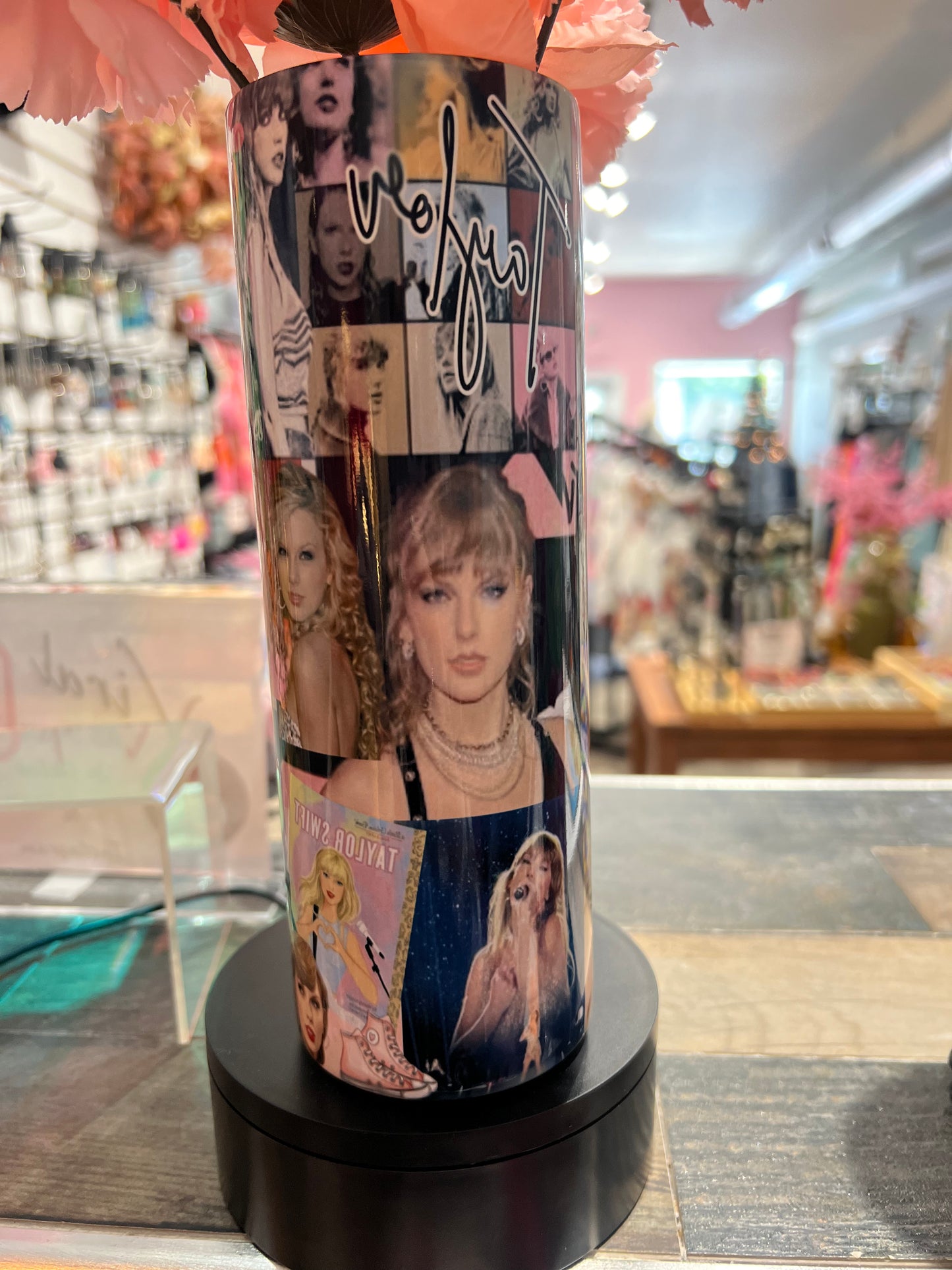 Taylor Swift Collage Tumbler w/ lid straw 20oz