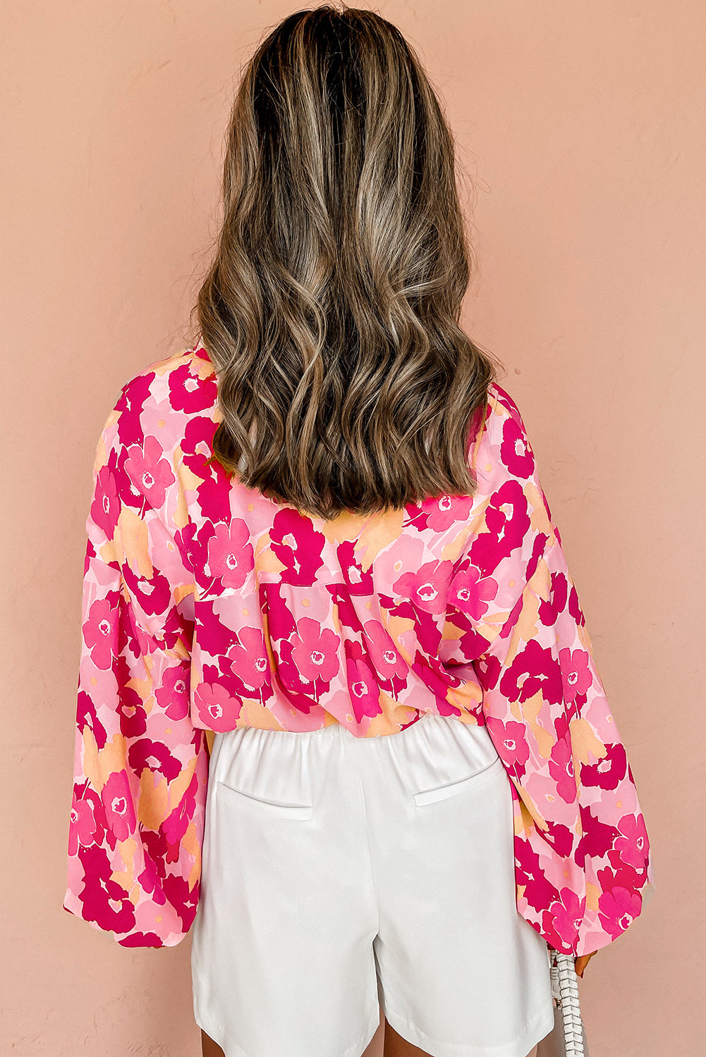 Pink Floral Top / Blouse