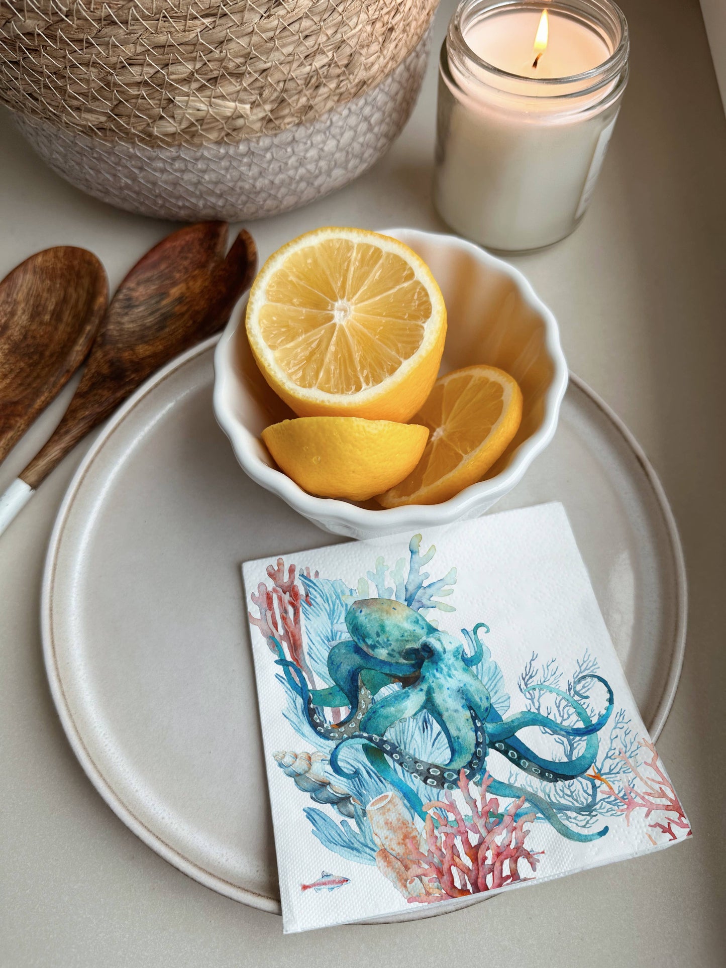 Octopus Cocktail Napkins