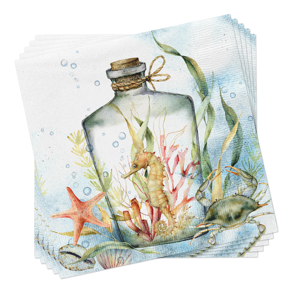 Seahorse in a Bottle Cocktail Napkins